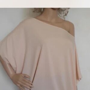 Main Strip One-Shoulder Dress in Soft Cream